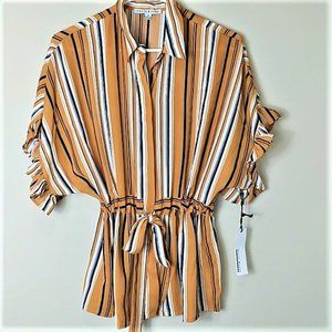 Haute Monde Button Down Shirt with a Tie